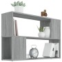 Estantería de madera contrachapada gris Sonoma 100x24x63 cm en Librerías y estanterías | Comprar online en Foru.es