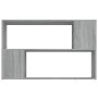 Estantería de madera contrachapada gris Sonoma 100x24x63 cm en Librerías y estanterías | Comprar online en Foru.es