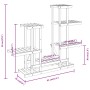 Soporte para flores madera maciza de abeto 95x25x96 cm de vidaXL, Soportes para macetas - Ref: Foro24-362862, Precio: 41,89 €...