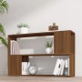 Estantería de madera contrachapada marrón roble 100x24x63 cm en Librerías y estanterías | Comprar online en Foru.es