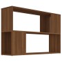 Estantería de madera contrachapada marrón roble 100x24x63 cm en Librerías y estanterías | Comprar online en Foru.es