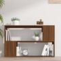 Estantería de madera contrachapada marrón roble 100x24x63 cm en Librerías y estanterías | Comprar online en Foru.es
