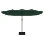 Sombrilla doble verde 449x245 cm de vidaXL, Sombrillas - Ref: Foro24-362946, Precio: 165,61 €, Descuento: %