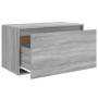 Banco pasillo madera de ingeniería gris Sonoma 80x40x45 cm en Bancos para recibidores y almacenamiento | Comprar online en Foru.