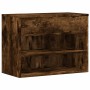 Banco zapatero madera contrachapada roble ahumado 60x30x45 cm en Zapateros y organizadores de calzado | Comprar online en Foru.e