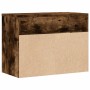 Banco zapatero madera contrachapada roble ahumado 60x30x45 cm en Zapateros y organizadores de calzado | Comprar online en Foru.e