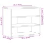 Banco zapatero madera contrachapada roble ahumado 60x30x45 cm en Zapateros y organizadores de calzado | Comprar online en Foru.e