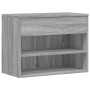 Banco zapatero madera contrachapada gris Sonoma 60x30x45 cm en Zapateros y organizadores de calzado | Comprar online en Foru.es