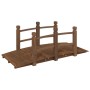 Puente de jardín con barandillas madera de abeto 150x67x56cm de vidaXL, Puentes de jardín - Ref: Foro24-363356, Precio: 126,7...