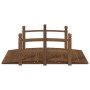 Puente de jardín con barandillas madera de abeto 150x67x56cm de vidaXL, Puentes de jardín - Ref: Foro24-363356, Precio: 126,7...