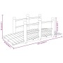 Puente de jardín con barandillas madera de abeto 150x67x56cm de vidaXL, Puentes de jardín - Ref: Foro24-363356, Precio: 126,7...