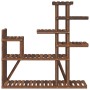 Soporte para flores de madera maciza abeto 110x25x111 cm de vidaXL, Soportes para macetas - Ref: Foro24-362867, Precio: 49,20...
