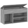 Banco zapatero madera contrachapada gris Sonoma 80x30x45 cm en Zapateros y organizadores de calzado | Comprar online en Foru.es