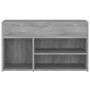 Banco zapatero madera contrachapada gris Sonoma 80x30x45 cm en Zapateros y organizadores de calzado | Comprar online en Foru.es