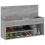 Banco zapatero madera contrachapada gris Sonoma 105x30x45 cm en Zapateros y organizadores de calzado | Comprar online en Foru.es