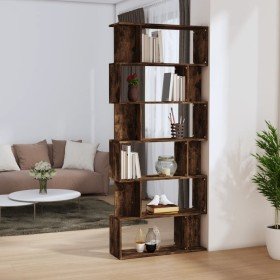 Estantería/Biombo madera aglomerada roble ahumado 80x24x192 cm en Librerías y estanterías | Comprar online en Foru.es