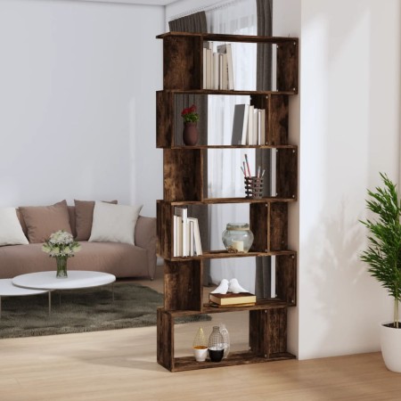 Estantería/Biombo madera aglomerada roble ahumado 80x24x192 cm en Librerías y estanterías | Comprar online en Foru.es