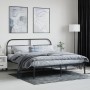 Estructura de cama con cabecero metal negro 180x200 cm de vidaXL, Camas y somieres - Ref: Foro24-353639, Precio: 155,79 €, De...