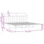 Estructura de cama con cabecero metal negro 180x200 cm de vidaXL, Camas y somieres - Ref: Foro24-353639, Precio: 155,79 €, De...