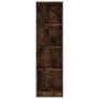 Estantería 4 niveles madera roble ahumado 40x24x143 cm en Librerías y estanterías | Comprar online en Foru.es
