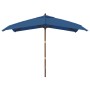 Sombrilla de jardín poste de madera azul azure 300x300x273 cm de vidaXL, Sombrillas - Ref: Foro24-363198, Precio: 87,20 €, De...