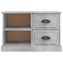 Mueble de TV madera contrachapada gris hormigón 73x35,5x47,5 cm en Muebles TV | Comprar online en Foru.es