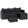 Conjunto de muebles de jardín ratán sintético negro de vidaXL, Conjuntos de jardín - Ref: Foro24-362330, Precio: 359,25 €, De...