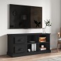 Mueble de TV madera contrachapada negro 102x35,5x47,5 cm en Muebles TV | Comprar online en Foru.es