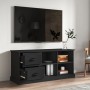 Mueble de TV madera contrachapada negro 102x35,5x47,5 cm en Muebles TV | Comprar online en Foru.es