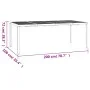 Mesa de jardín de acero gris antracita 200x100x72 cm de vidaXL, Mesas de jardín - Ref: Foro24-362747, Precio: 224,38 €, Descu...