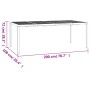 Mesa de jardín de acero gris antracita 200x100x72 cm de vidaXL, Mesas de jardín - Ref: Foro24-362747, Precio: 232,05 €, Descu...