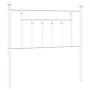 White metal headboard 90 cm by vidaXL, Headboards and footboards - Ref: Foro24-353614, Price: 28,10 €, Discount: %