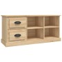 Mueble de TV madera contrachapada roble Sonoma 102x35,5x47,5 cm en Muebles TV | Comprar online en Foru.es