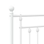 Cabecero de metal blanco 90 cm de vidaXL, Cabeceros y pies de cama - Ref: Foro24-353614, Precio: 28,58 €, Descuento: %
