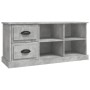 Mueble de TV madera contrachapada gris hormigón 102x35,5x47,5cm en Muebles TV | Comprar online en Foru.es