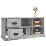 Mueble de TV madera contrachapada gris hormigón 102x35,5x47,5cm en Muebles TV | Comprar online en Foru.es