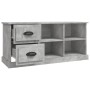 Mueble de TV madera contrachapada gris hormigón 102x35,5x47,5cm en Muebles TV | Comprar online en Foru.es
