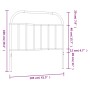 Cabecero de metal blanco 100 cm de vidaXL, Cabeceros y pies de cama - Ref: Foro24-353713, Precio: 23,64 €, Descuento: %