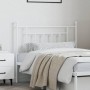 Cabecero de metal blanco 107 cm de vidaXL, Cabeceros y pies de cama - Ref: Foro24-353616, Precio: 33,00 €, Descuento: %