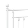 Cabecero de metal blanco 107 cm de vidaXL, Cabeceros y pies de cama - Ref: Foro24-353616, Precio: 33,00 €, Descuento: %