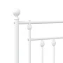 Kopfteil aus weißem Metall, 107 cm von vidaXL, Kopf- und Fußteile - Ref: Foro24-353616, Preis: 32,33 €, Rabatt: %