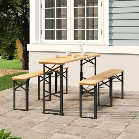 Mesa plegable de bar madera maciza abeto 170x50x75/105 cm de vidaXL, Mesas de jardín - Ref: Foro24-363114, Precio: 144,03 €, ...