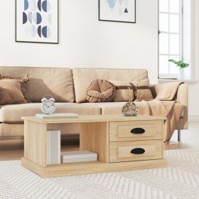 Mesa de centro madera contrachapada roble Sonoma 90x50x35 cm en Mesas de centro | Comprar online en Foru.es