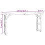 Mesa plegable de bar madera maciza abeto 170x50x75/105 cm de vidaXL, Mesas de jardín - Ref: Foro24-363114, Precio: 134,30 €, ...