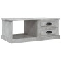 Mesa de centro madera contrachapada gris hormigón 90x50x35 cm en Mesas de centro | Comprar online en Foru.es