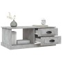 Mesa de centro madera contrachapada gris hormigón 90x50x35 cm en Mesas de centro | Comprar online en Foru.es