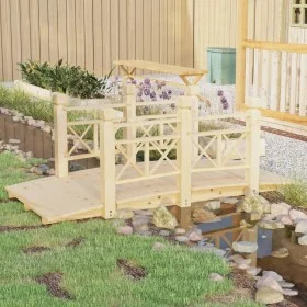 Garden bridge with fir wood railings 150x67x56cm by vidaXL, garden bridges - Ref: Foro24-363359, Price: 178,58 €, Discount: %