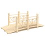 Puente de jardín con barandillas madera de abeto 150x67x56cm de vidaXL, Puentes de jardín - Ref: Foro24-363359, Precio: 158,8...