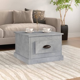 Mesa de centro madera contrachapada gris hormigón 50x50x35 cm en Mesas de centro | Comprar online en Foru.es