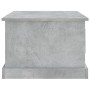 Mesa de centro madera contrachapada gris hormigón 50x50x35 cm en Mesas de centro | Comprar online en Foru.es